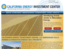 Tablet Screenshot of calenergyinvestment.com